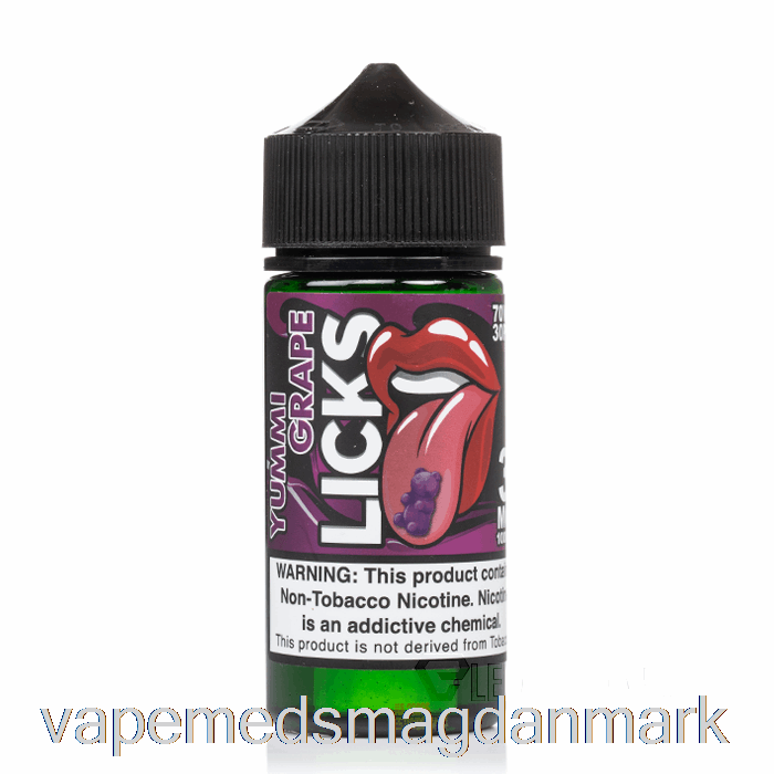Vape Uden Nikotin Yummi Grape - Licks Roll Upz - 100ml 0mg